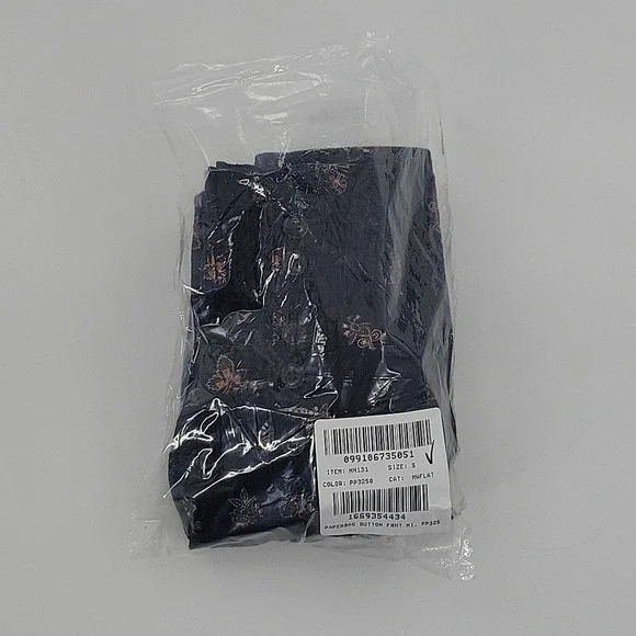 Madewell Paperbag Button-Front Mini Skirt Baby Corduroy Deep Indigo size S NH131 - Picture 11 of 12